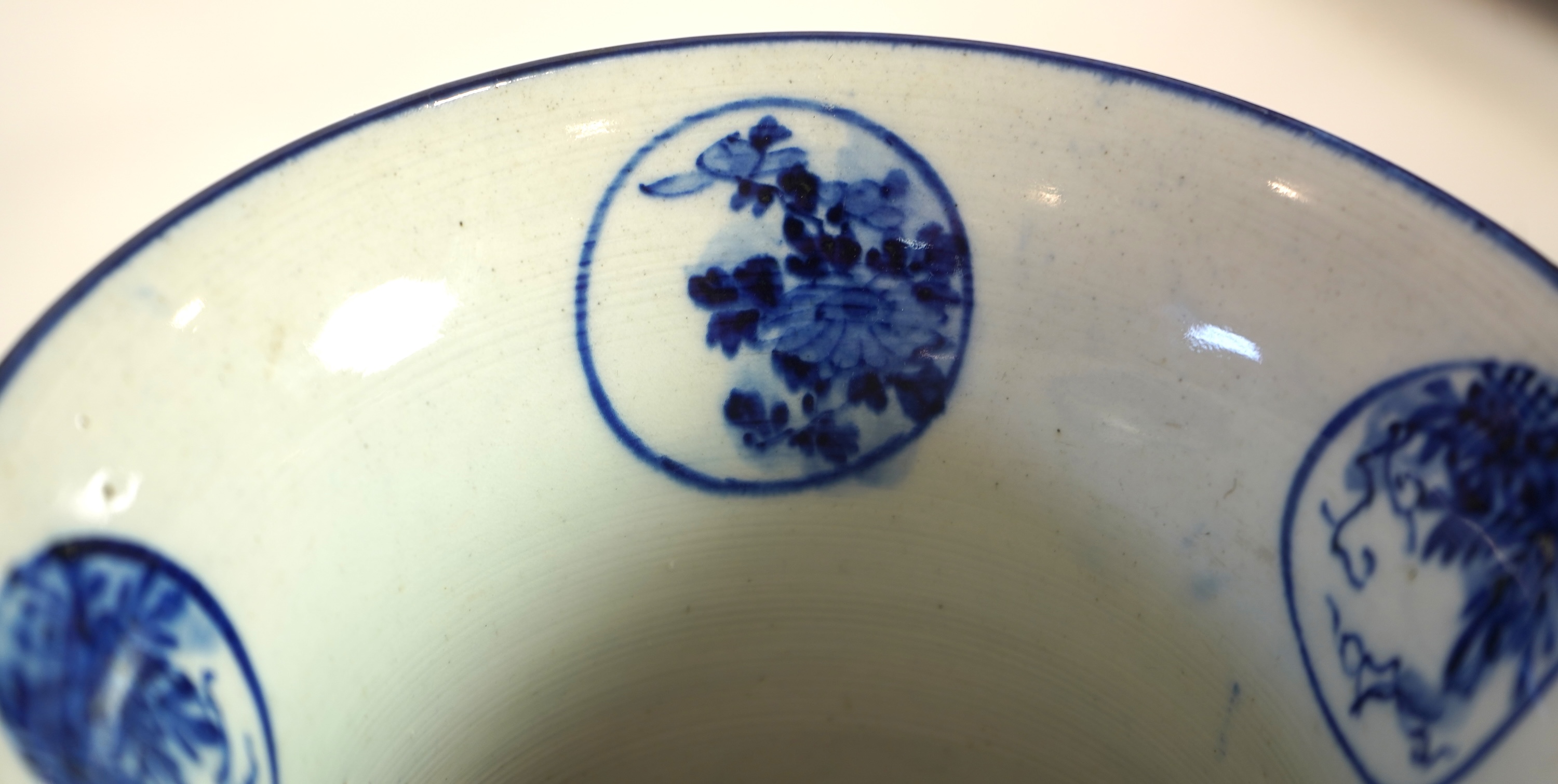 A large Japanese blue and white and gilt lacquered vase, late 19th century